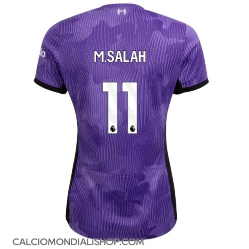 Maglie da calcio Liverpool Mohamed Salah #11 Terza Maglia Femminile 2023-24 Manica Corta